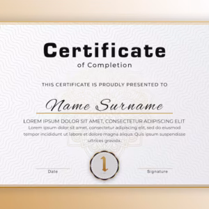 Course Completion Cards
